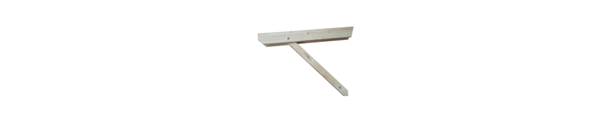 Wall supports for cantilever roof